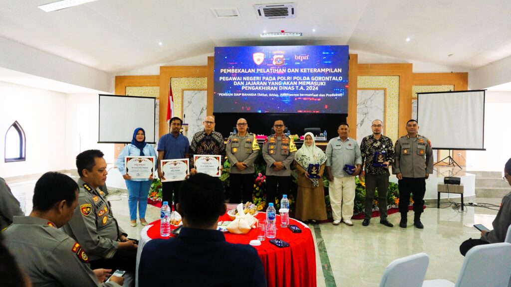 Program Pembekalan dan Pelatihan Keterampilan bagi Pegawai Negeri Pada Polri (PNPP) Polda Gorontalo